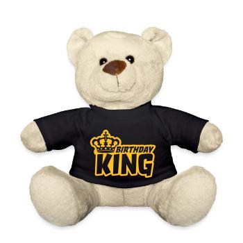 Logo de la Couronne Anniversaire Roi - Nounours - noir - Devant