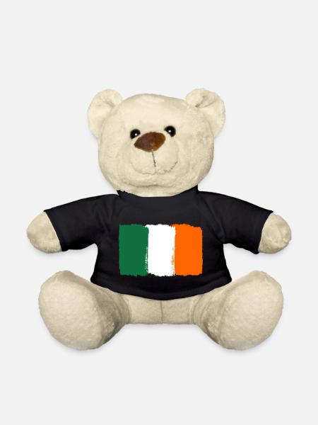 Drapeau de l’Irlande utilisé look - Nounours - noir