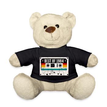 Best of 1984 Retro Cassette - Teddy Bear - black - Front
