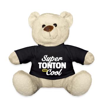 Super tonton Cool / cadeau humour tonton - Nounours - noir - Devant