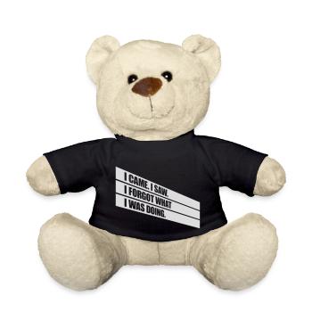 Je suis venu voir oublier - Nounours - noir - Devant