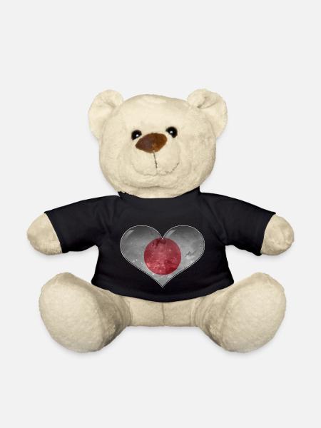 Japan Heart - Teddy Bear - black