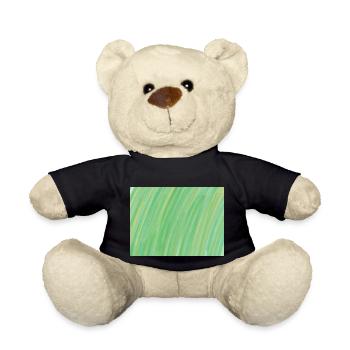 Verwaschene Farben Grün und Orange Farbverlauf - Teddy - Schwarz - Vorne