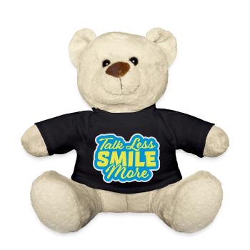 talk less smile more - Teddy Bear - black - Front