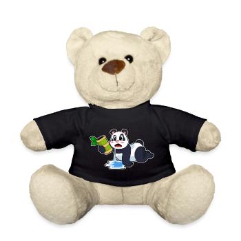 Panda Bamboo - Teddy Bear - black - Front
