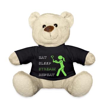 Manger le flux de sommeil Répéter - Nounours - noir - Devant