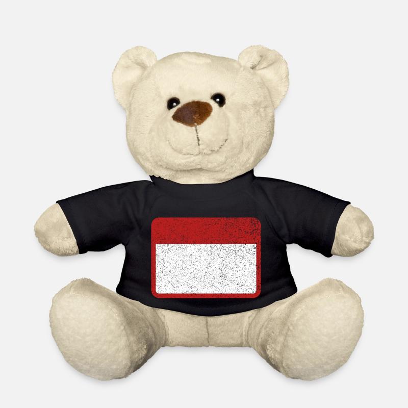 Schild Namensschild Blechschild Warnung Achtung - Teddy - Schwarz