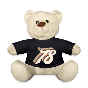 Vintage 78th anniversary - Teddy Bear - black - Front