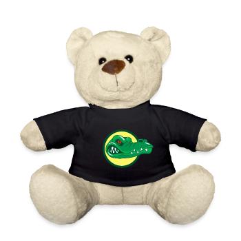 Crocodile head - Teddy Bear - black - Front