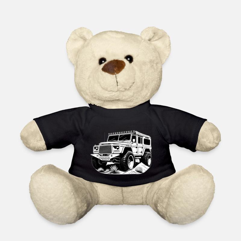Offraod Geländewagen Motiv - Teddy - Schwarz