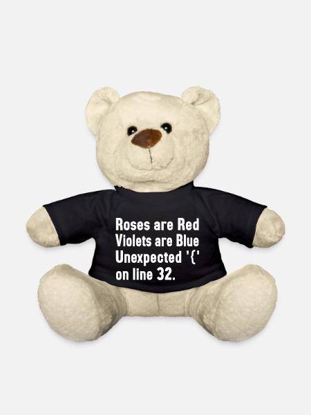 it humor design code - Teddy - Schwarz