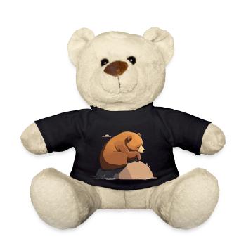 Papa ours fait sa sieste - Nounours - noir - Devant