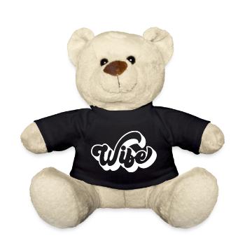 Cool Wife Matching Couple Wedding Party Mariage - Nounours - noir - Devant