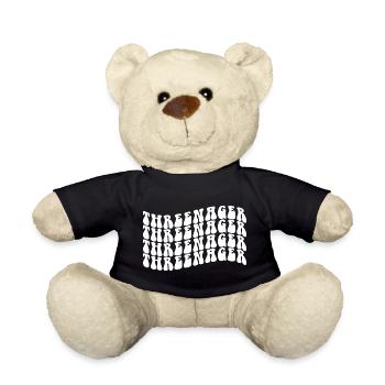 3 ans Threenager Garçons Filles 3ème anniversaire - Nounours - noir - Devant