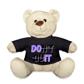 Gib nicht auf! / Tu es - Teddy - Schwarz - Vorne
