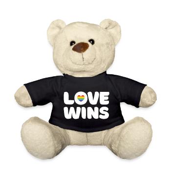 Pride Month LGBTQ - Liebe gewinnt - Teddy - Schwarz - Vorne