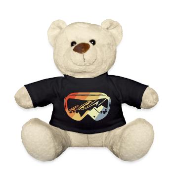 Vintage Snowboarding - Teddy Bear - black - Front