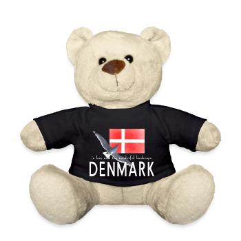 Dänemark Danmark Möwe - Teddy - Schwarz - Vorne