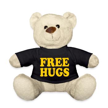 Free hugs - Nounours - noir - Devant