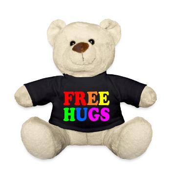 Free hugs - Nounours - noir - Devant