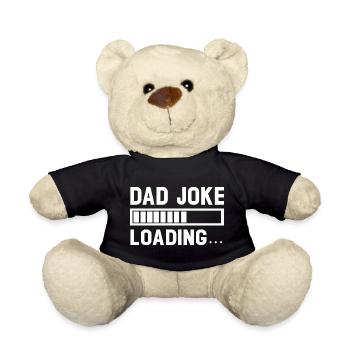 Loading Dad Joke Graphic Tee - Teddy Bear - black - Front