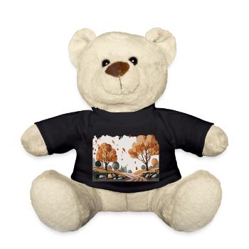 Nature in the Fall (Fall Collection #6) - Teddy Bear - black - Front