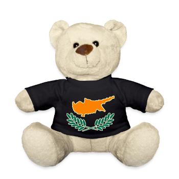 Flag of Cyprus - Teddy Bear - black - Front