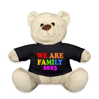 We are family 2023 - Teddy - Schwarz - Vorne
