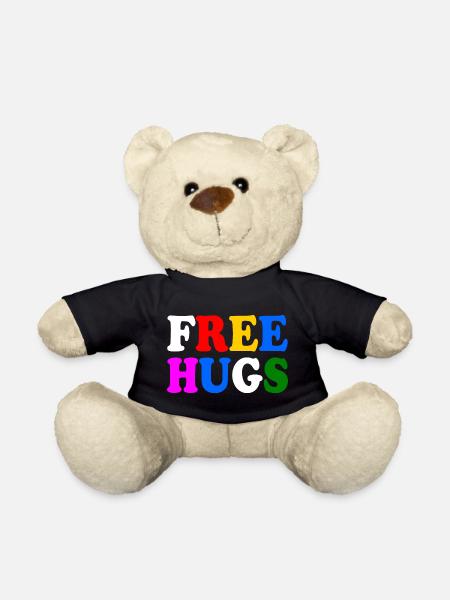 Free hugs - Teddy - Schwarz