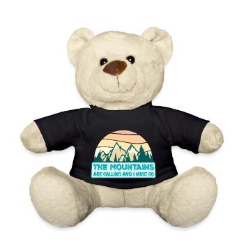 Les montagnes m’appellent et je dois aller dire - Nounours - noir - Devant