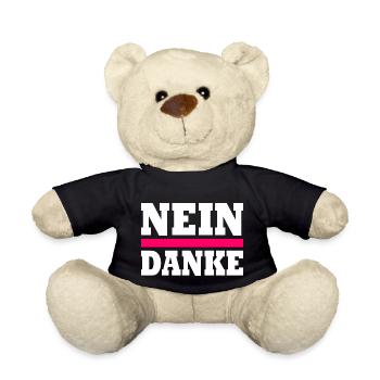 Nein danke - Teddy - Schwarz - Vorne