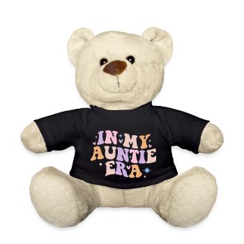 In der Ära meiner Tante Babyankündigung für Tante - Teddy - Schwarz - Vorne
