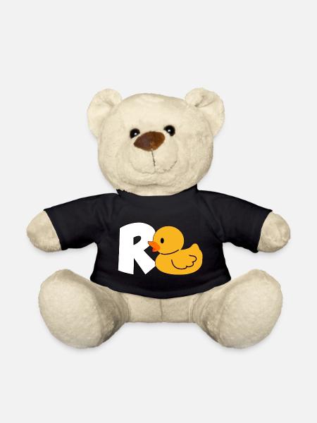 Rente Rentner Rentnerin Ente Geschenk Kollege Fun - Teddy - Schwarz