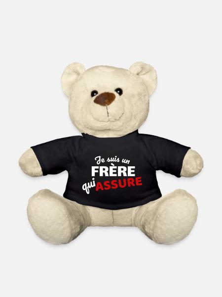 I'm a brother who makes sure - Teddy Bear - black