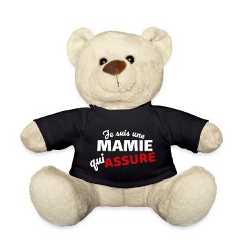 Je suis une MAMIE qui assure - Nounours - noir - Devant