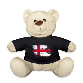 England flag used - Teddy Bear - black - Front