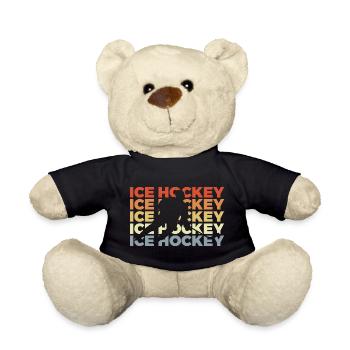 Look vintage de hockey sur glace - Nounours - noir - Devant