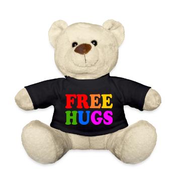 Free hugs - Nounours - noir - Devant