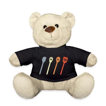Kochlöffel Skizze - Teddy - Schwarz - Vorne