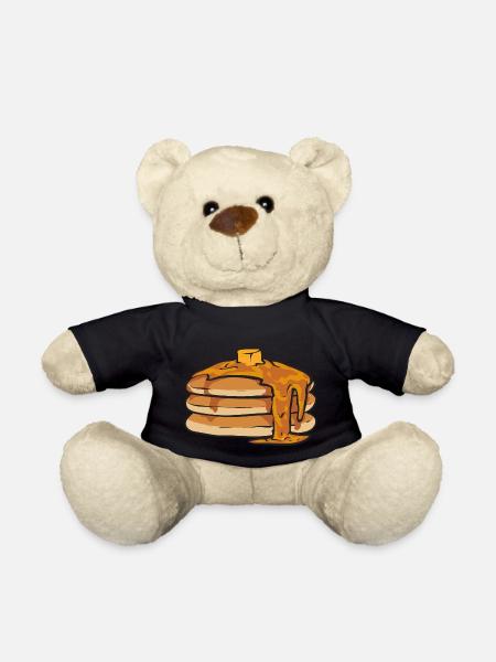 Pancake Frühstück Pfannkuchen - Teddy - Schwarz