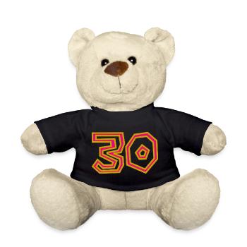 30. 30 YEARS. 30th ANNIVERSARY. 30 YEARS ANNIVERSARY. - Teddy Bear - black - Front