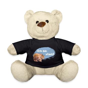 Bär Affirmation für Kinder und Tierliebhaber - Teddy - Schwarz - Vorne