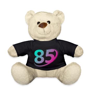 Nummer 85 mehrfarbig - Teddy - Schwarz - Vorne
