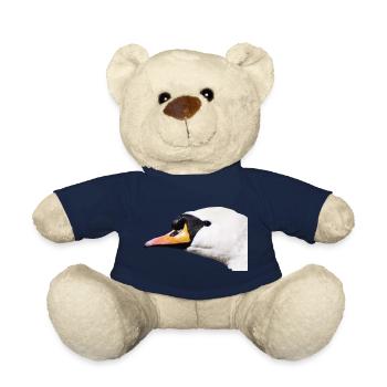 Schwanenporträt Schwarzweiß Kontrast - Teddy - French Navy - Vorne