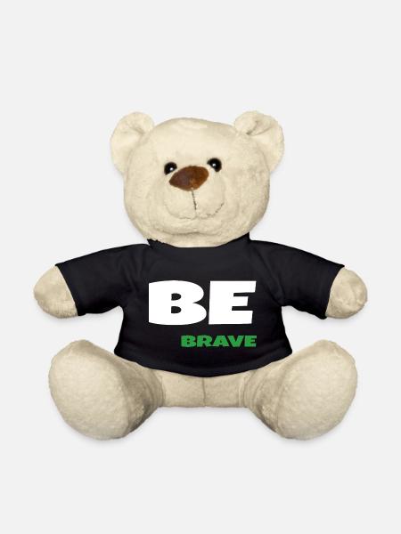 Be Brave - Teddy Bear - black