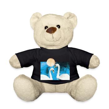 Swan - Teddy Bear - black - Front