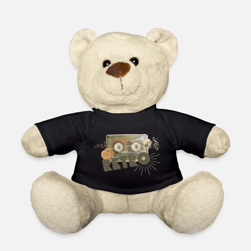 Retro Kassette Collage - Teddy - Schwarz