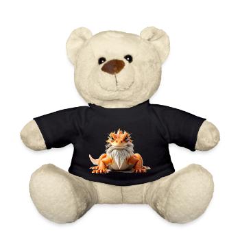 Bearded dragon orange white beard reptiles animal - Teddy - Schwarz - Vorne