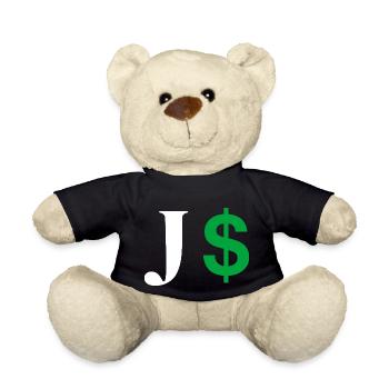 Buchstabe j Dollar - Teddy - Schwarz - Vorne