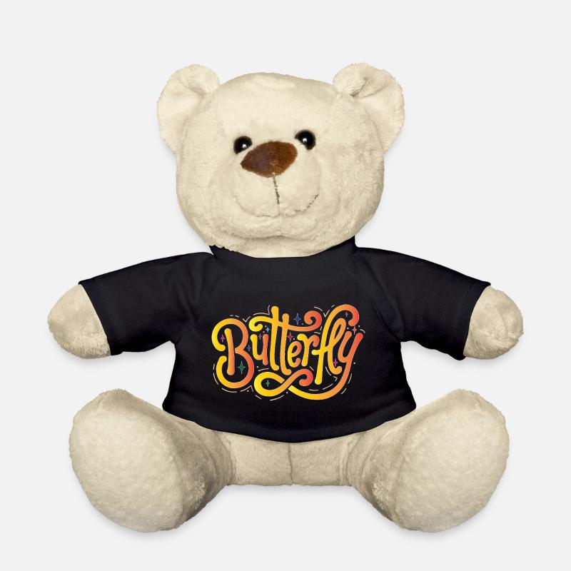 Butterfly - Teddy Bear - black